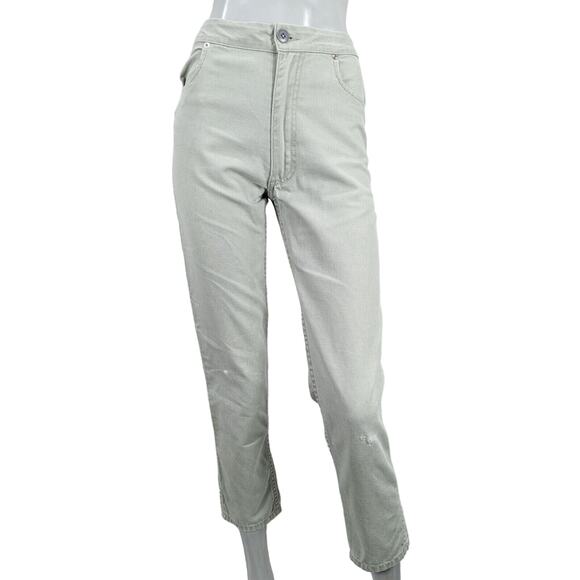 Eckhaus Latta Women's High Rise Jean Pants in pale Green size 25 - Picture 1 of 13